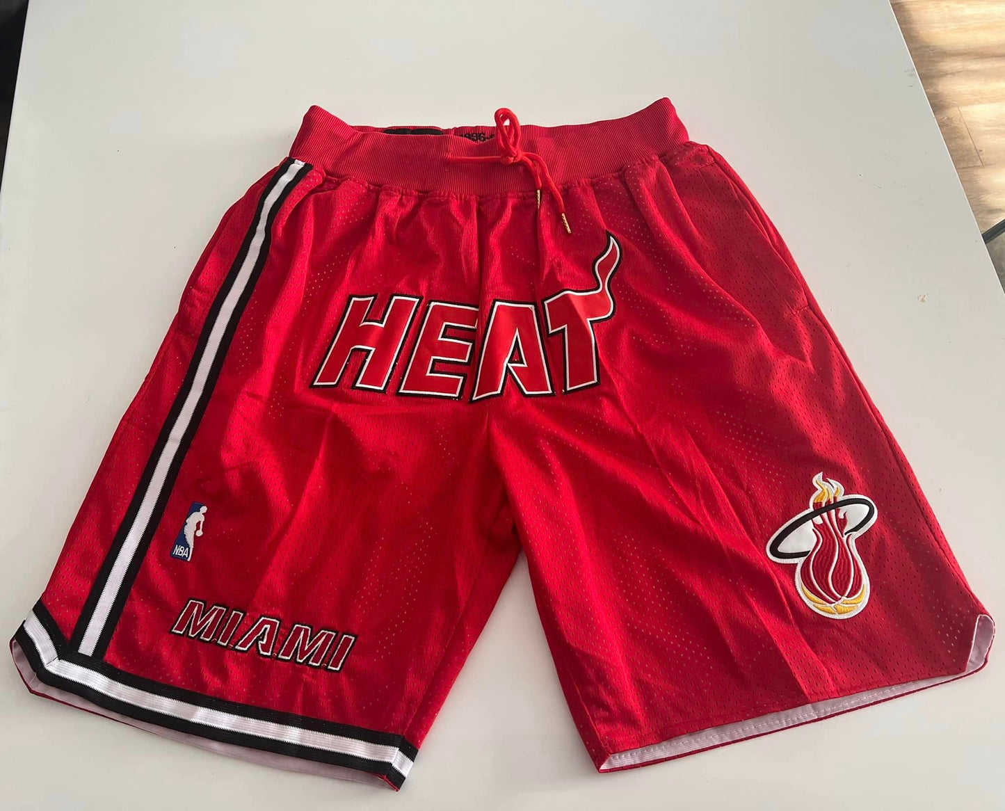 Red Miami Heat shorts