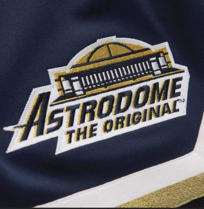 Blue Astros Astrodome shorts