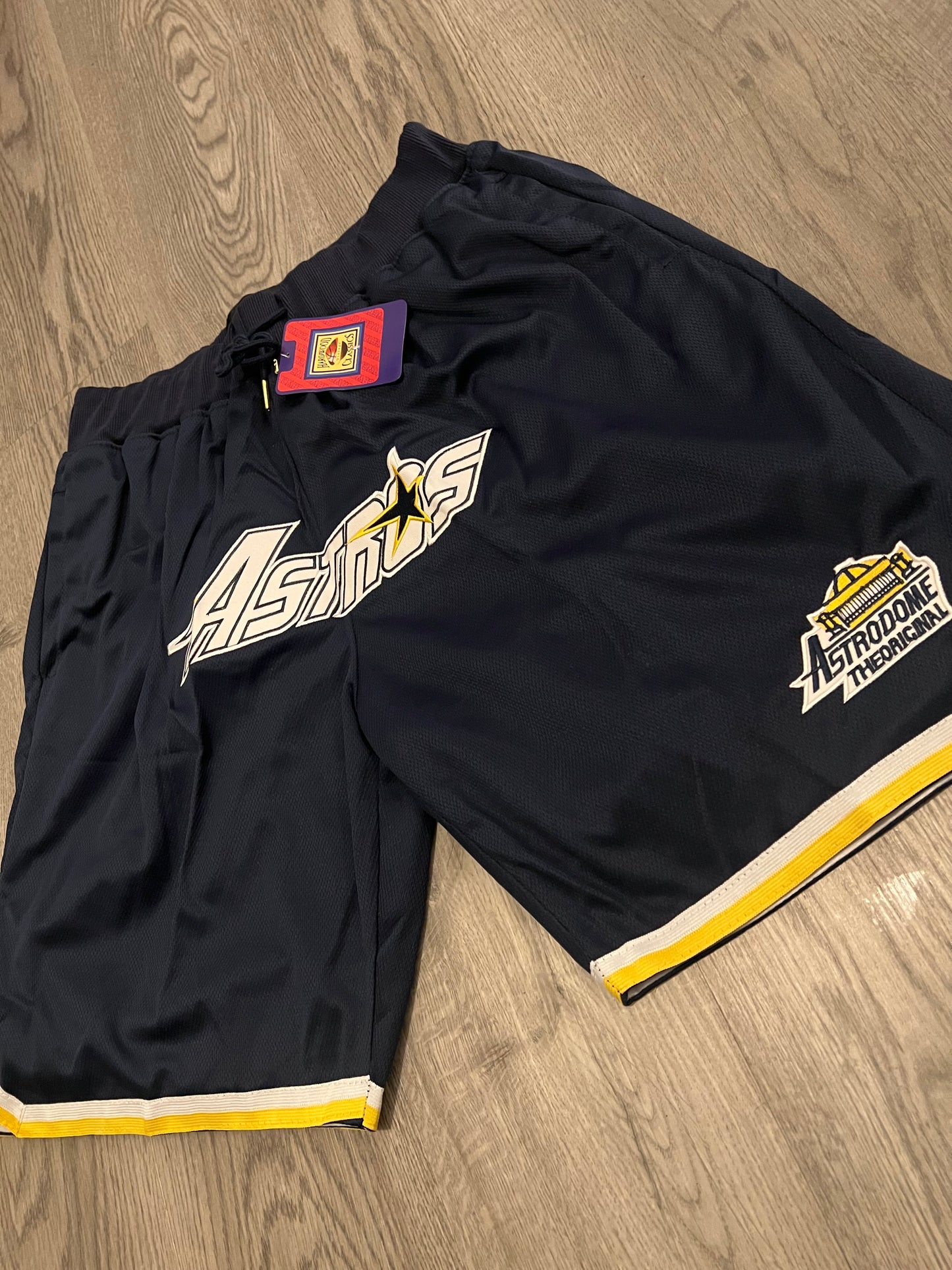 Blue Astros Astrodome shorts