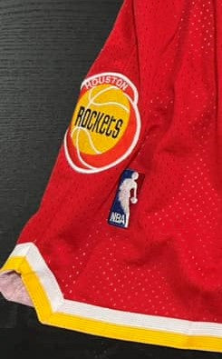 Red Houston Rockets shorts