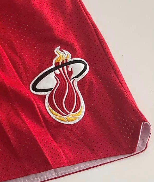 Red Miami Heat shorts